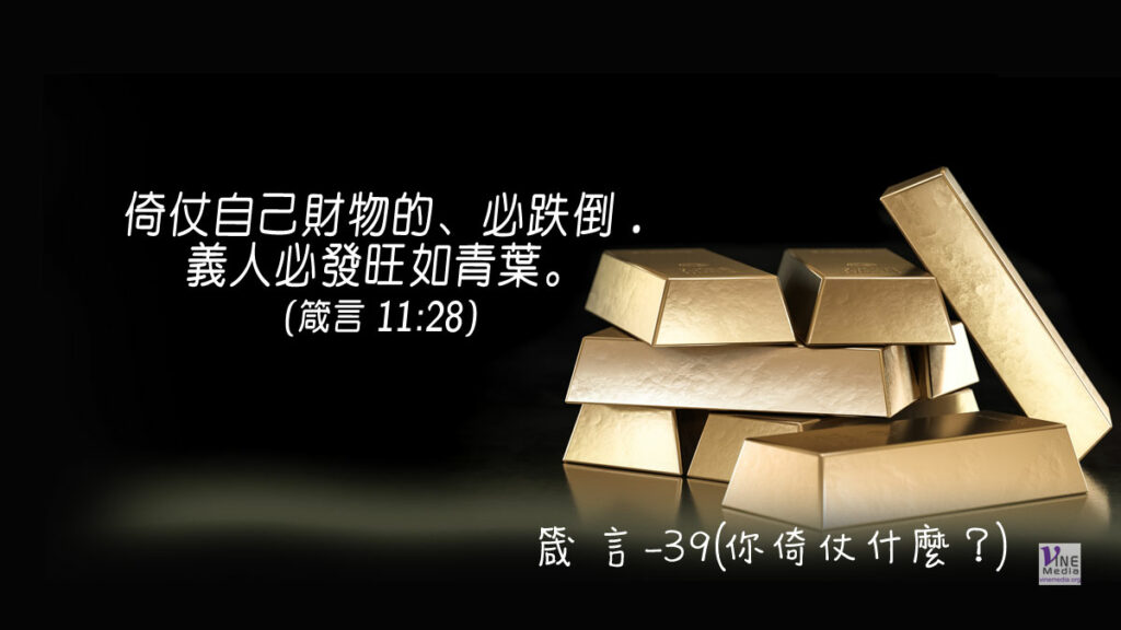 #316 十一月十一日──箴言-39(你倚仗什麼？)-第11章28-29節