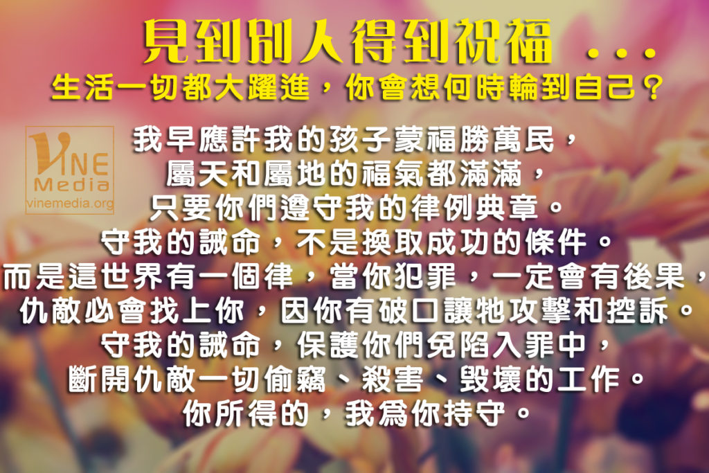 #15 見到別人得到祝福…