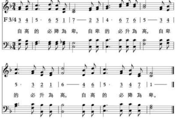 自高的必降為卑