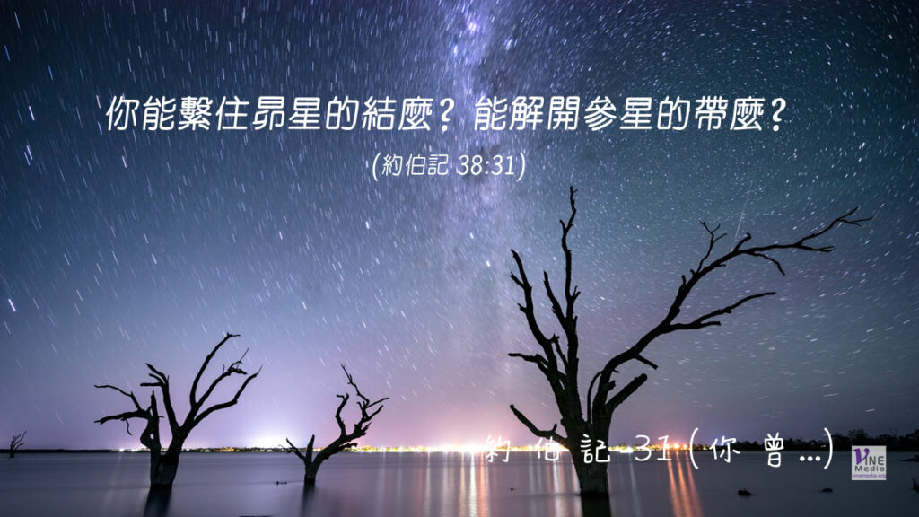 #234 八月二十一日──約伯記-31 (你曾⋯?)-第38章