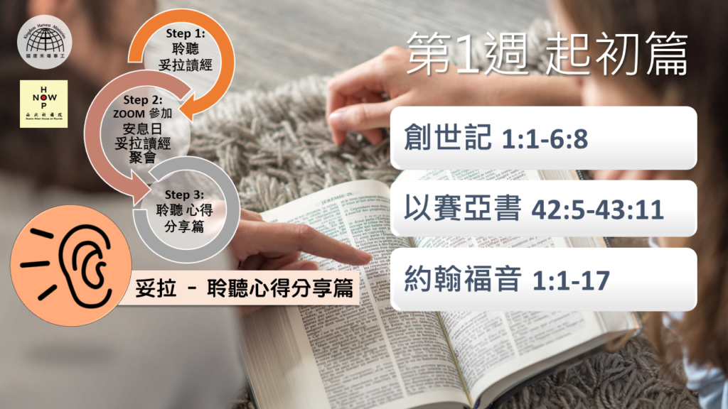 妥拉 – 聆聽心得分享篇 (字幕版) | 第一週 起初篇 | 西北祈禱院 NWHOP North-West House of Prayer