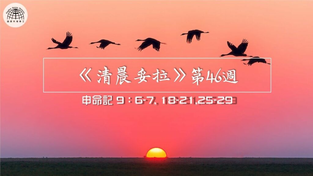 《清晨妥拉》第46週 (七) | 申命記 9：6-7, 18-21,25-29 