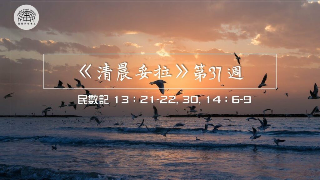 《清晨妥拉》第37週 (四) | 民數記 13：21-22, 30, 14：6-9